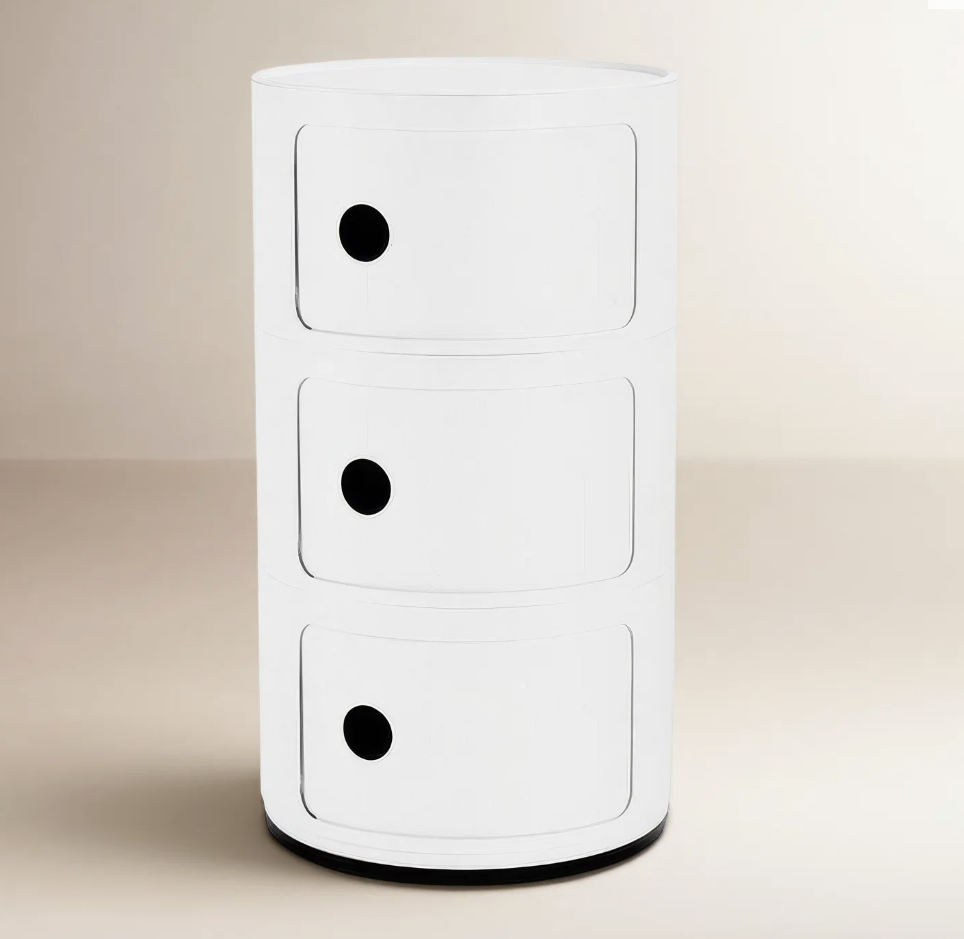 Kartell componibili by anna castelli ferrieri, white