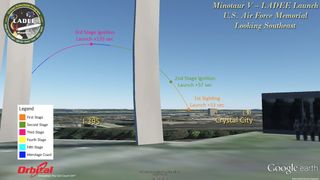 Potential View of LADEE Launch from Air Force Memorial