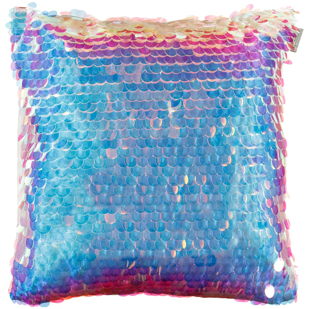 iridescent sequin pearl cushion