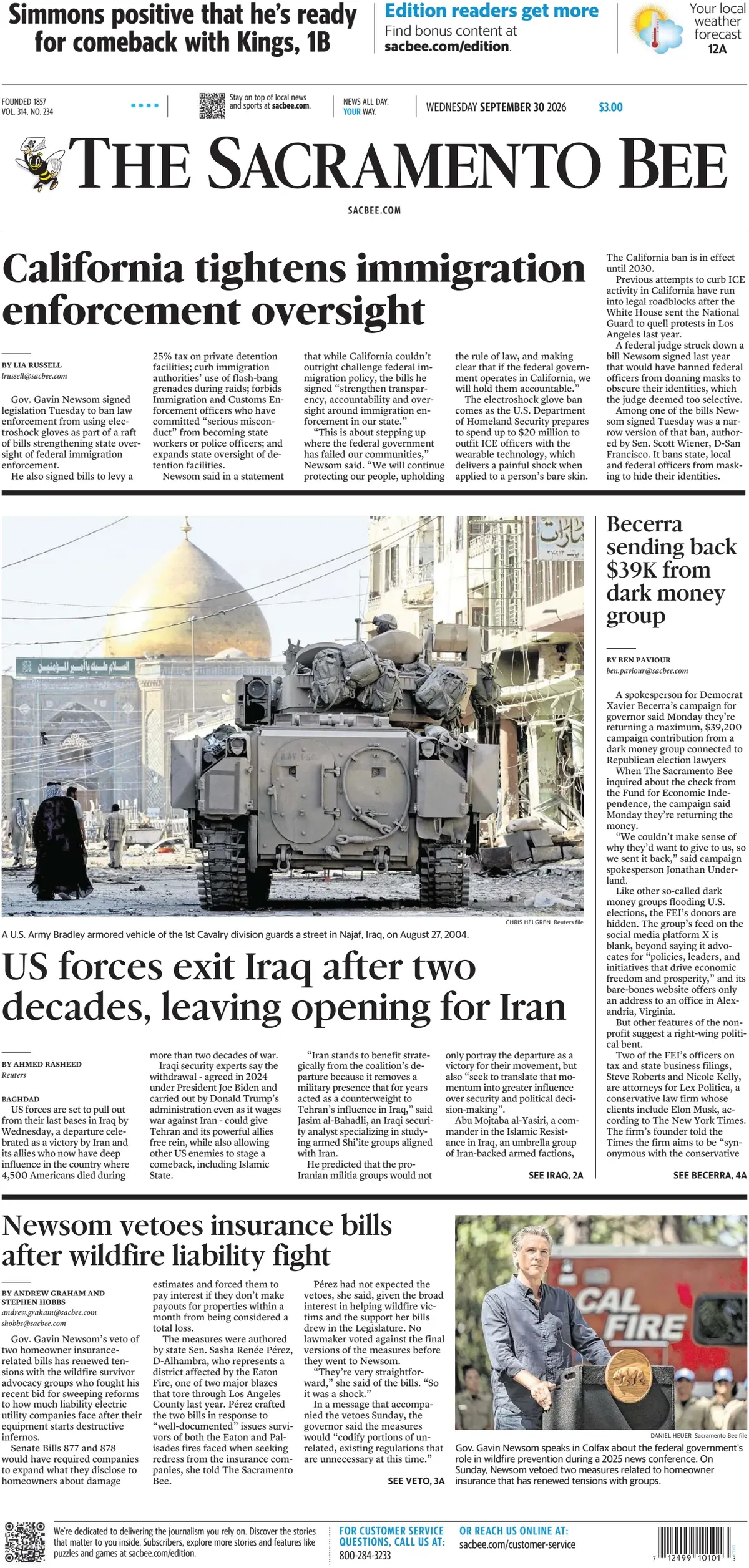 The Sacramento Bee