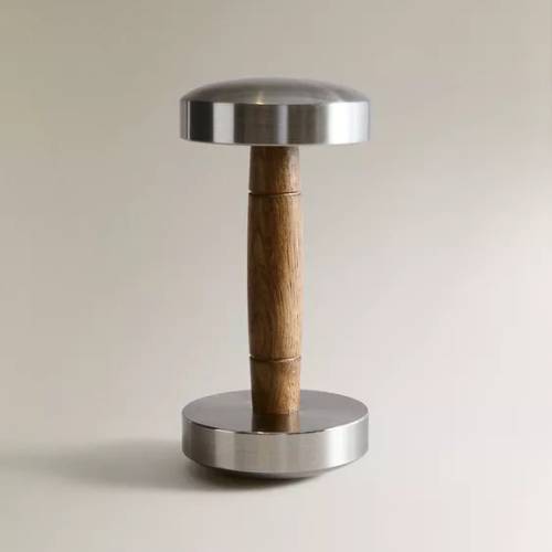 Zara Home, Oak Wood and Steel Dumbell