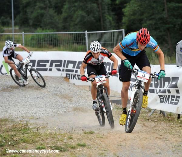 Fabrice Mels (Rocky Roads - Orbea) rockin' the baggie shorts