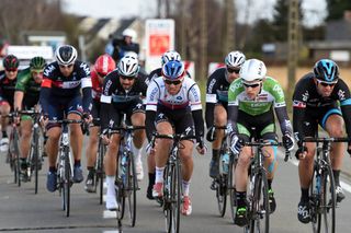 Zdenek Stybar leads an escape in the 2015 Kuurne-Brussels-Kuurne