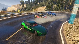 The new Drift Races Series featured in the GTA Online Chop Shop update