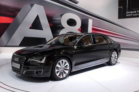 A8 Long model from Audi at the Moscow International Automobile Salon 2010