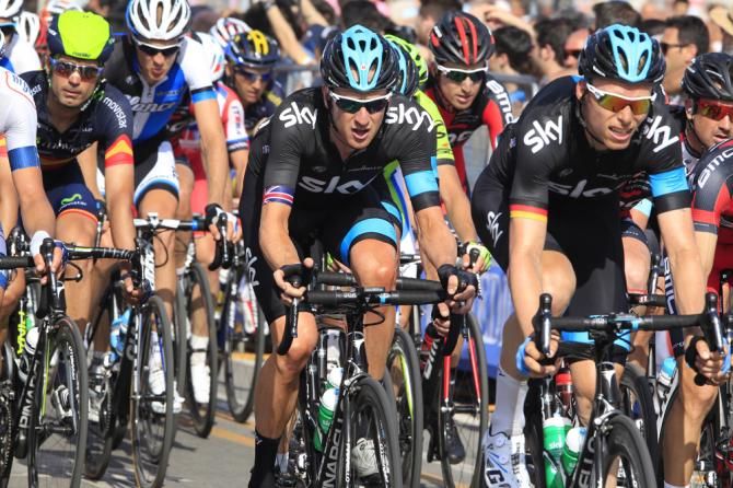 Bradley Wiggins was looked after by his Sky teammates