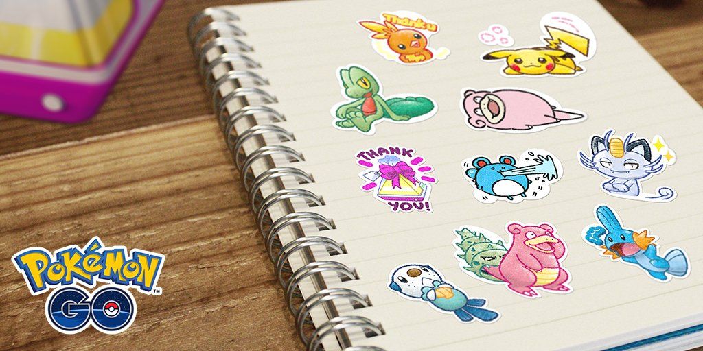 Pokemon Go Gift Stickers Update