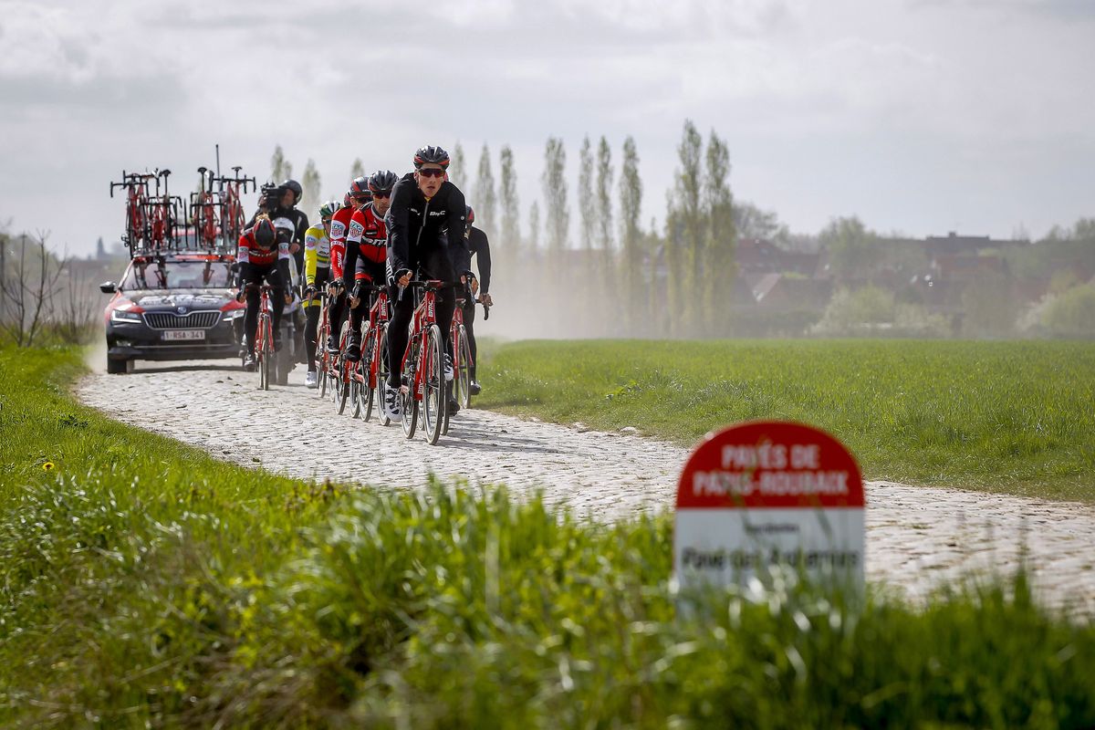 BMC recons the Paris-Roubaix cobbles