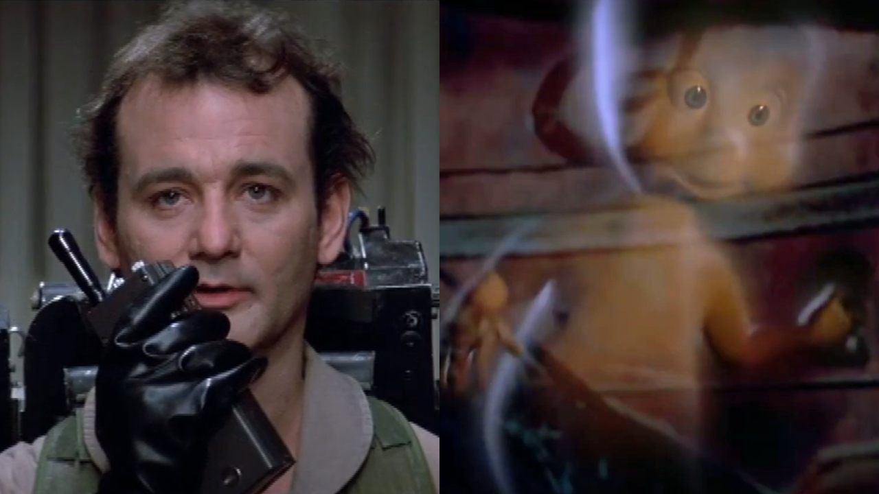 Bill Murray in Ghostbusters and Casper from Casper