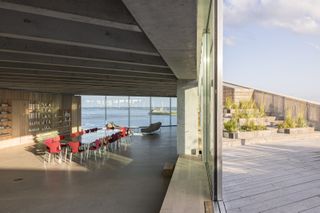 The building is surrounded by new terraces and outdoor space