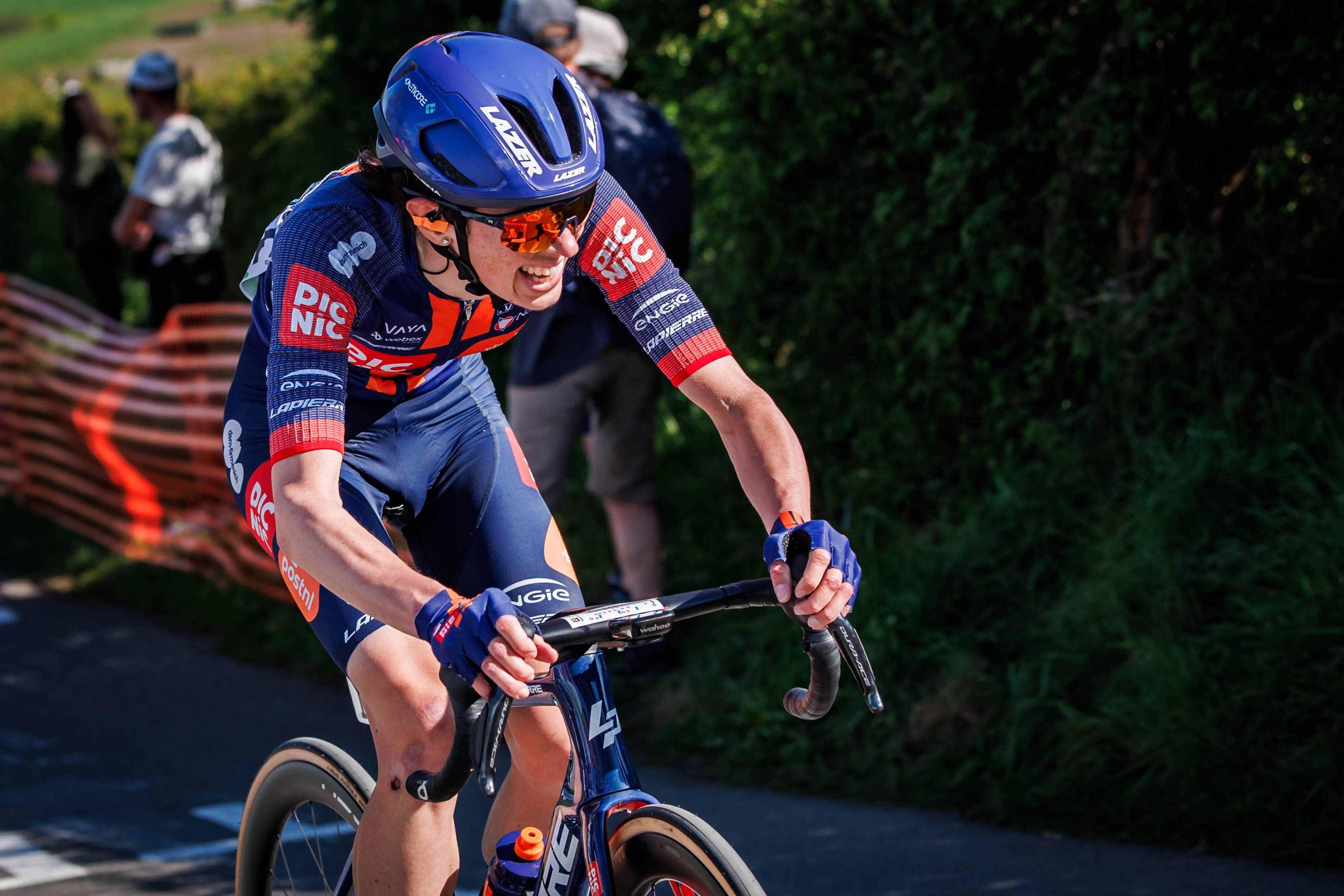 , BELGIUM - APRIL 27: Marta Cavalli of Team Picnic PostNL of Italy during the match between Liege v Bastogne - Liege 2025 Women's Elite on April 27, 2025 (Photo by Pim Waslander/Soccrates/Getty Images)