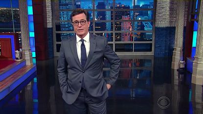 Stephen Colbert looks over Hillary Clinton's passed-over VP list