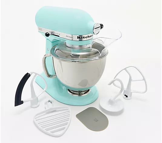 KitchenAid, 5-qt Artisan Stand Mixer w/ Pastry Beater and Flex Edge