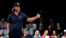 Tommy Fleetwood puts his thumb up