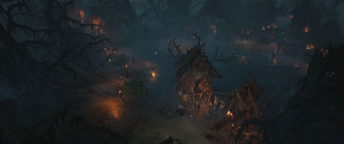 The swamps of Hawezar are home to dark things in Diablo IV