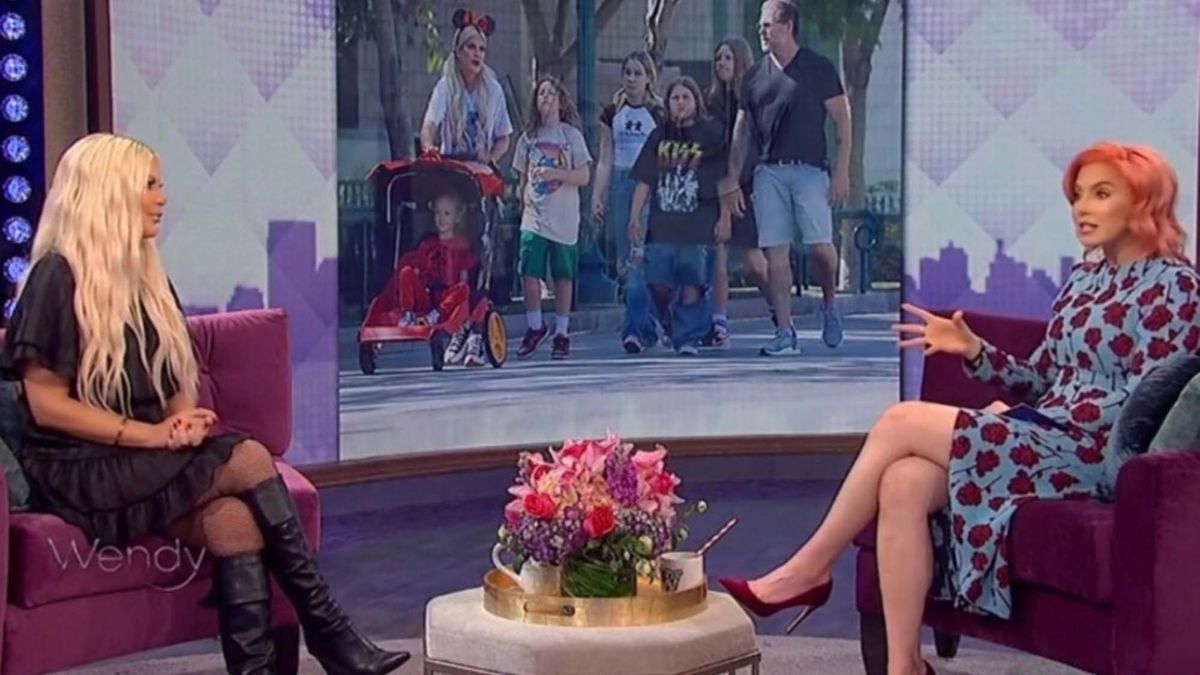 &#039;The Wendy Williams Show&#039; is guest-hosted by Whitney Cummings (right) with guest Tori Spelling (left).