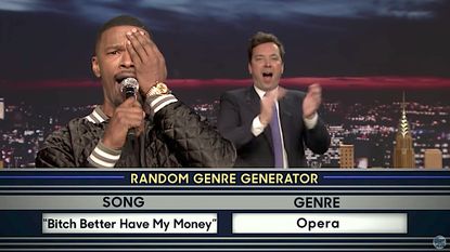 Jamie Foxx sings his heart out on The Tonight Show