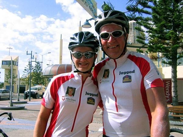 Ready to ride: Desley Graham and Michael Toohey (Australian Financial Solutions)