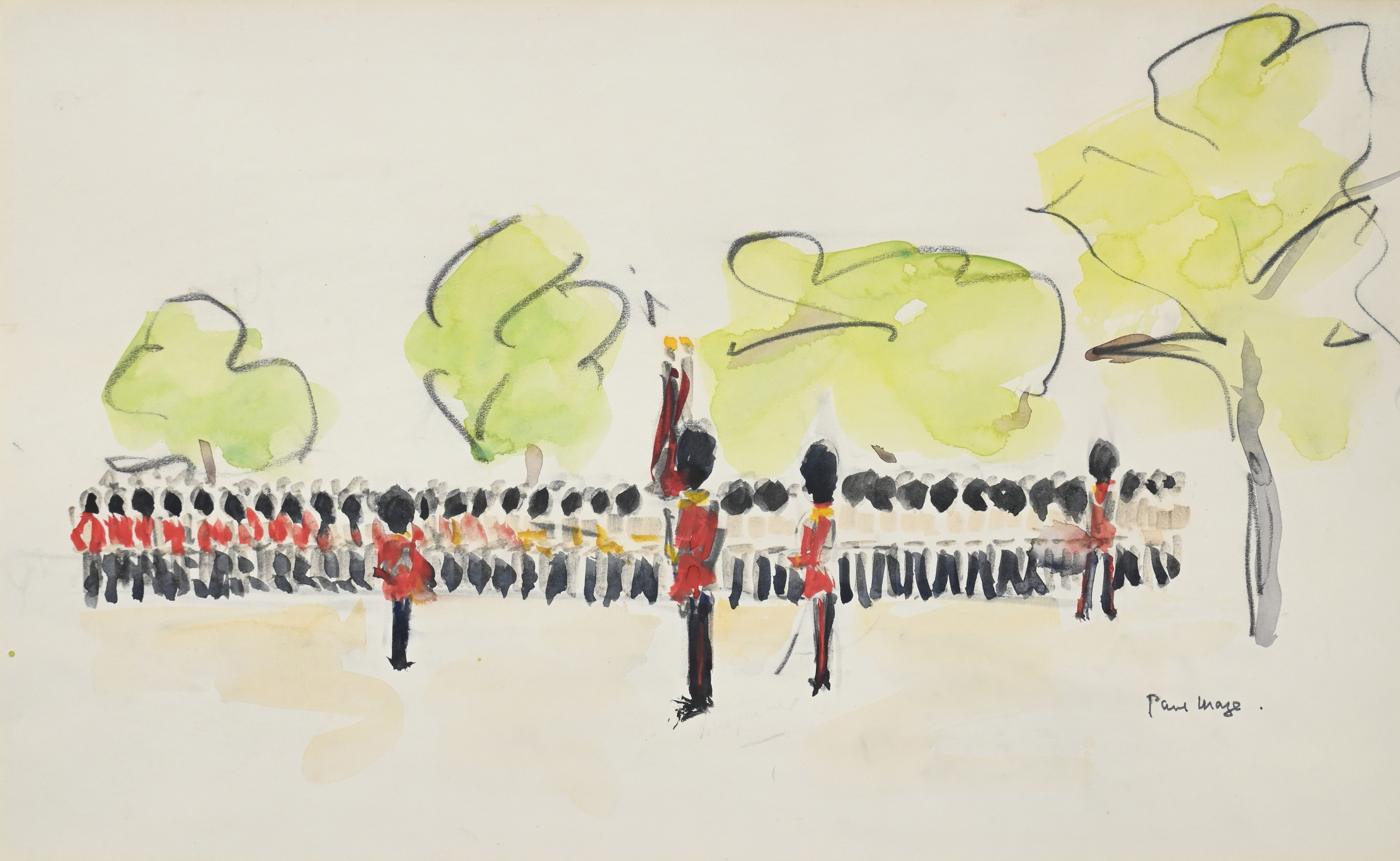 A picture of the Trooping of the Colour by Maze