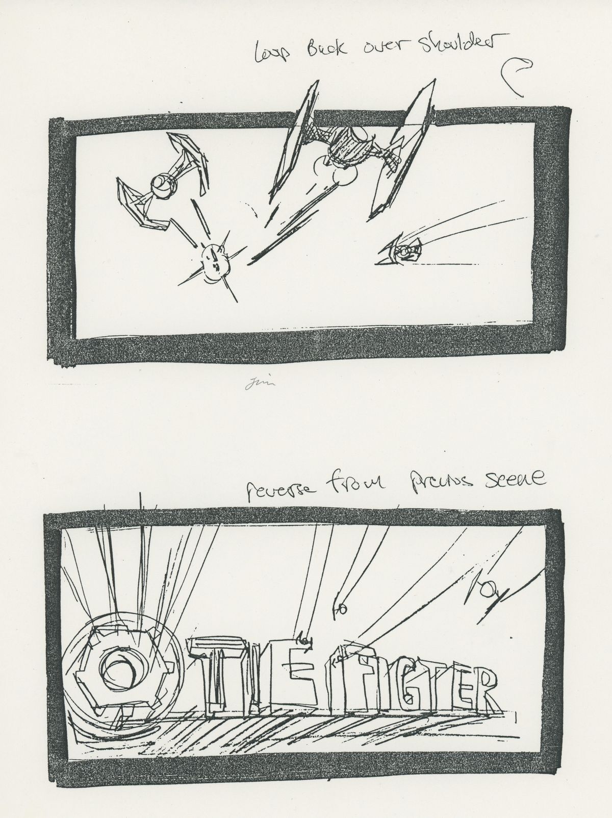 Concept art for TIE Fighter