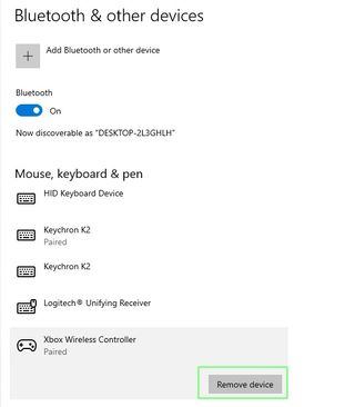Windows Remove Bluetooth Device