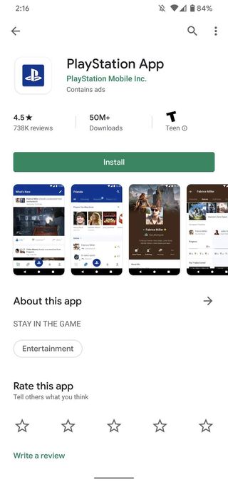 An app on the Play Store