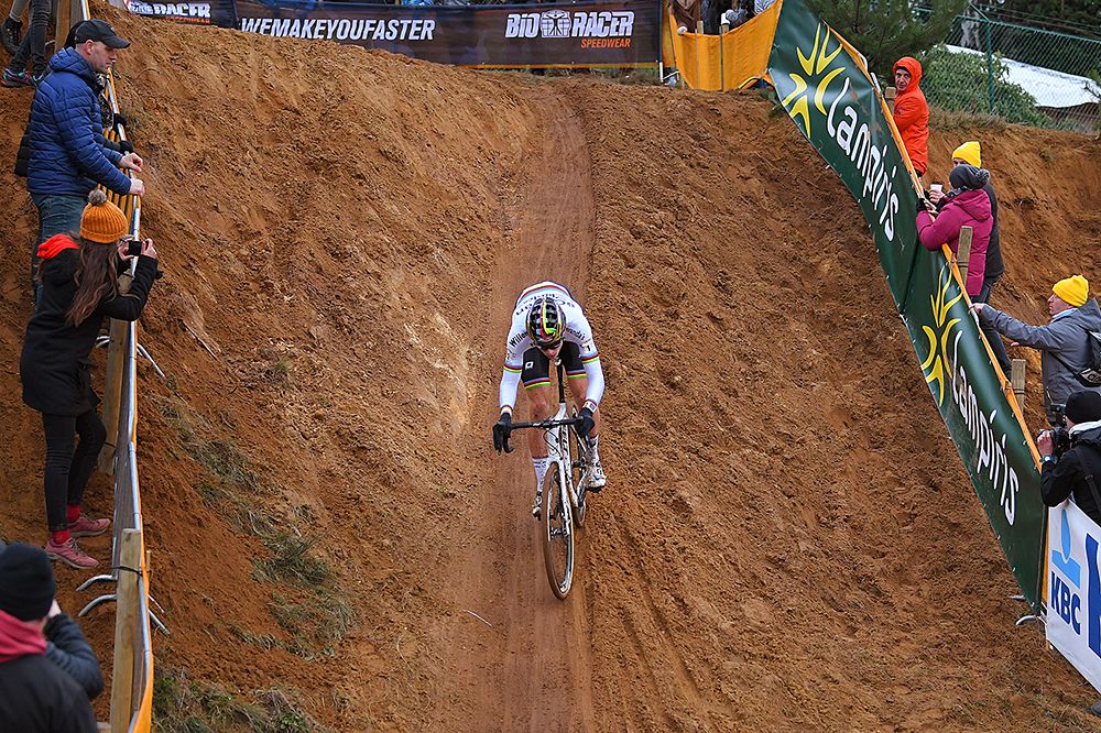 World champion Wout Van Aert in Heusden-Zolder