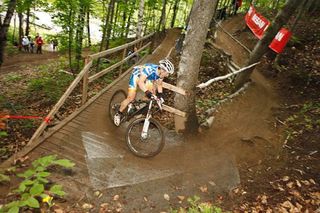 "La perdrix" meaning the partridge. This part of the cross country course already existed in the 1998 Worlds. Some changes were made since then, including a steeper climb and descent.