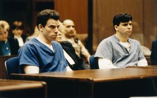 bothers erik and lyle menendez on trial for murder in 1993