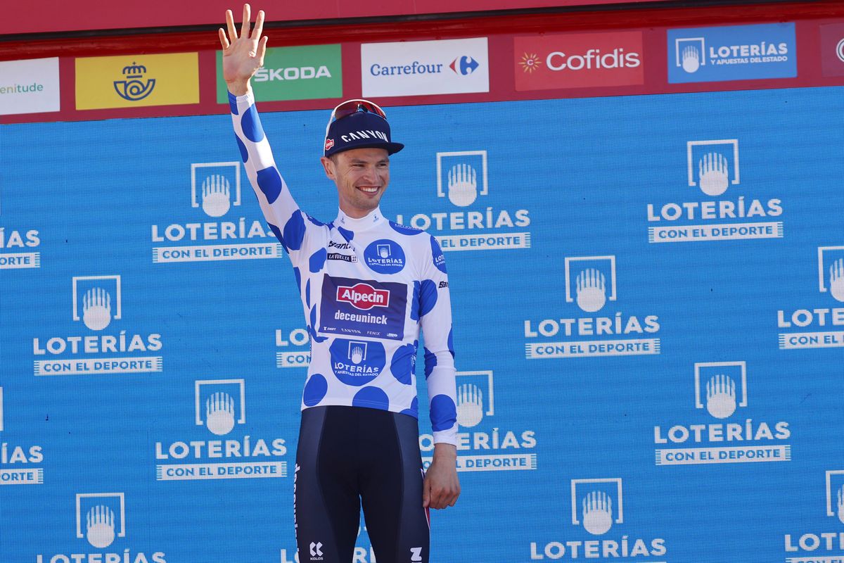Vuelta Espana 2022 - 77th edition - 14th stage Montoro - Sierra de La Pandera 160,3 km - 03/09/2022 - Jay Vine (AUS - Alpecin - Deceuninck) - photo Luis Angel Gomez/SprintCyclingAgency&Acirc;&copy;2022