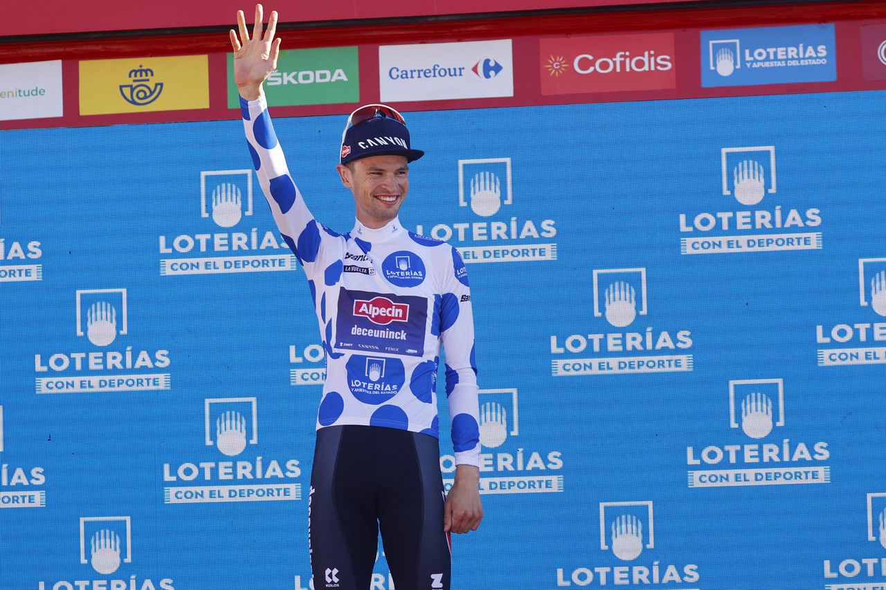 Vuelta Espana 2022 - 77th edition - 14th stage Montoro - Sierra de La Pandera 160,3 km - 03/09/2022 - Jay Vine (AUS - Alpecin - Deceuninck) - photo Luis Angel Gomez/SprintCyclingAgency&Acirc;&copy;2022