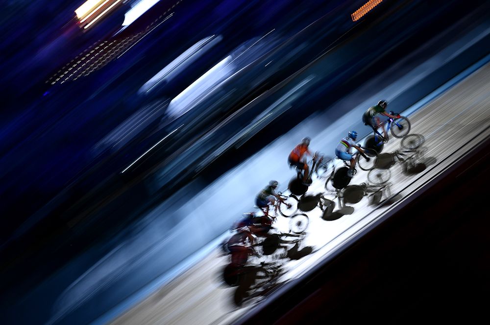A general view as riders compete in the Women's 10km Scratch Race on day four of the London Six Day