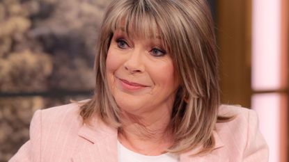 A close up of Ruth Langsford on the set of ITV's This Morning 