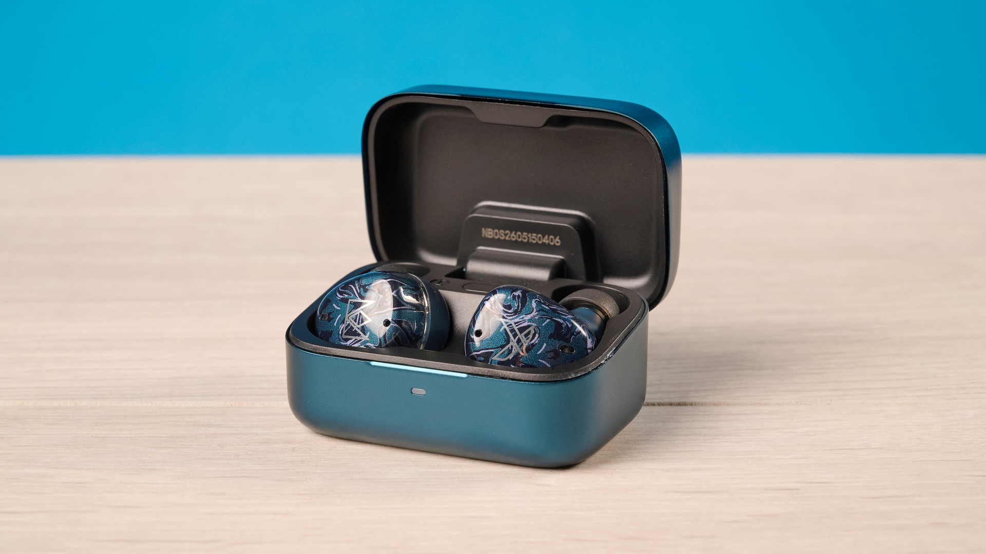 A pair of Noble Audio Osprey wireless earbuds