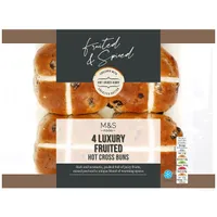 1. M&amp;S 4 Luxury Hot Cross Buns (M&amp;S), 4pk, &nbsp;View at Ocado