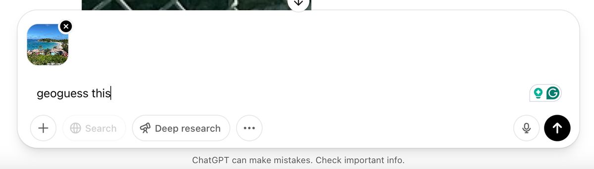 ChatGPT Geolocate
