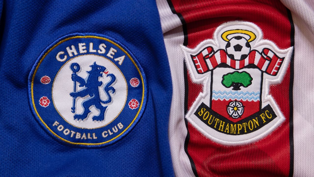 Chelsea and Southampton football jerseys 