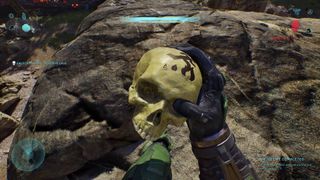 Halo: Campaign Evolved player holding Floor Is Lava Skull in Halo level