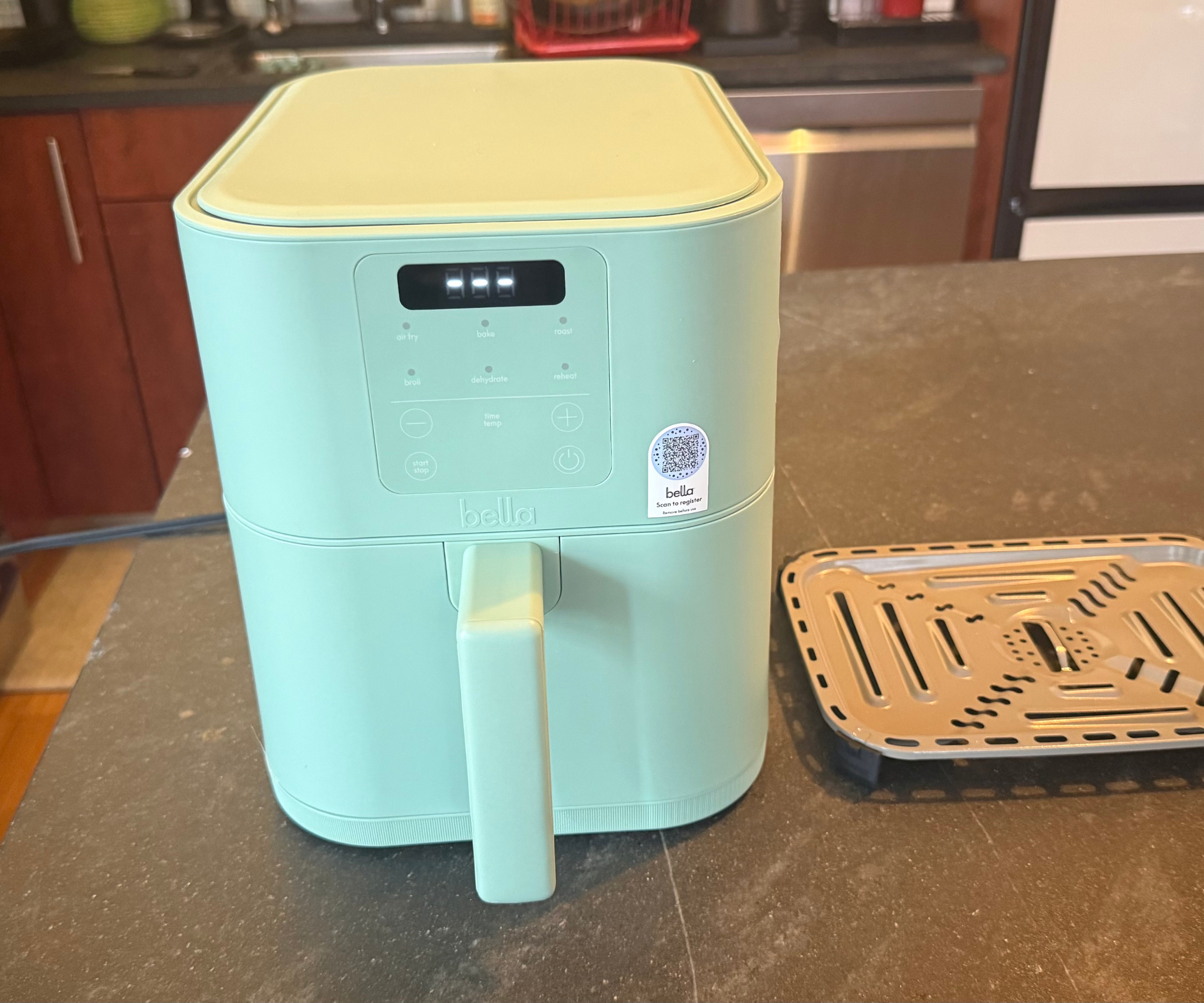 Bella FitsAnywhere 4QT Air Fryer in the test kitchen