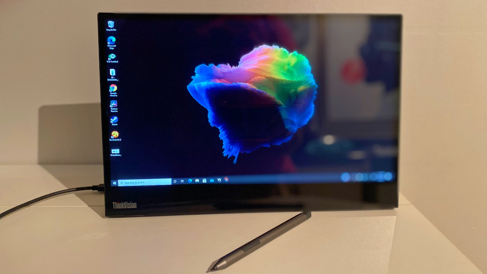 Lenovo ThinkVision M14t portable monitor