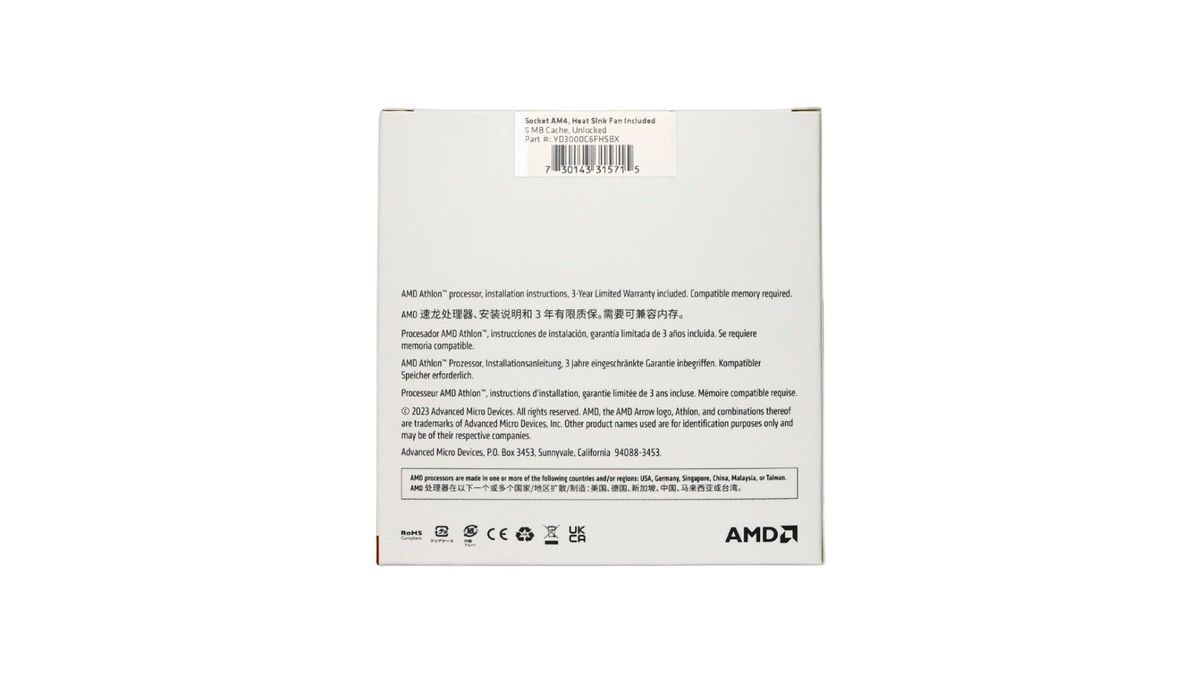 Athlon 3000G New Packaging