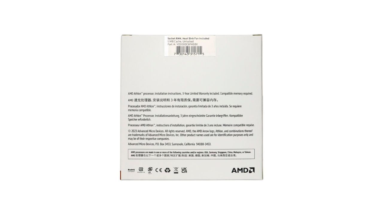 Athlon 3000G New Packaging