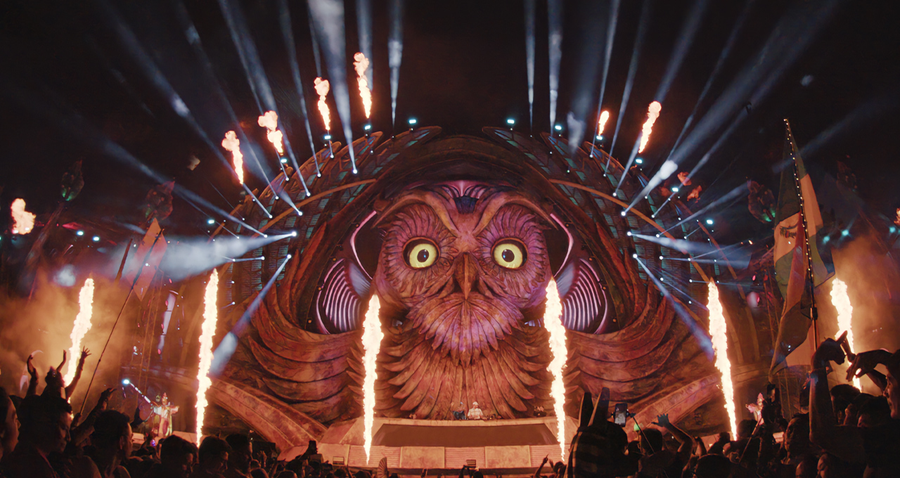 footage from Electric Daisy Festival edited using NVIDIA RTX GPUs