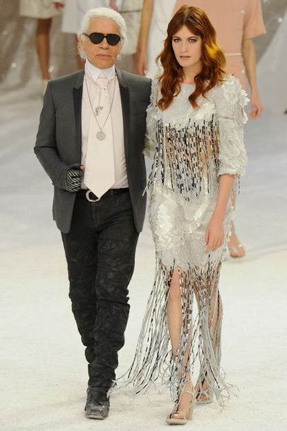 Florence Welch on the catwalk at Chanel Spring Summer 2012