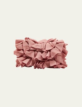 Dries Van Noten Small Ruffle Flap Clutch Bag