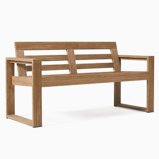 wood outdoor bench