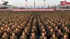 North Korean soldiers in Pyongyang 