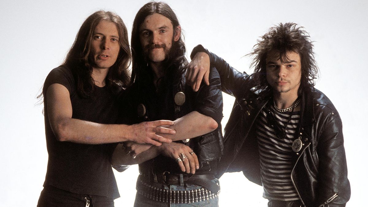 Motorhead in 1980: ‘Fast’ Eddie Clarke, Lemmy and Phil &#039;Philthy Animal’ Taylor