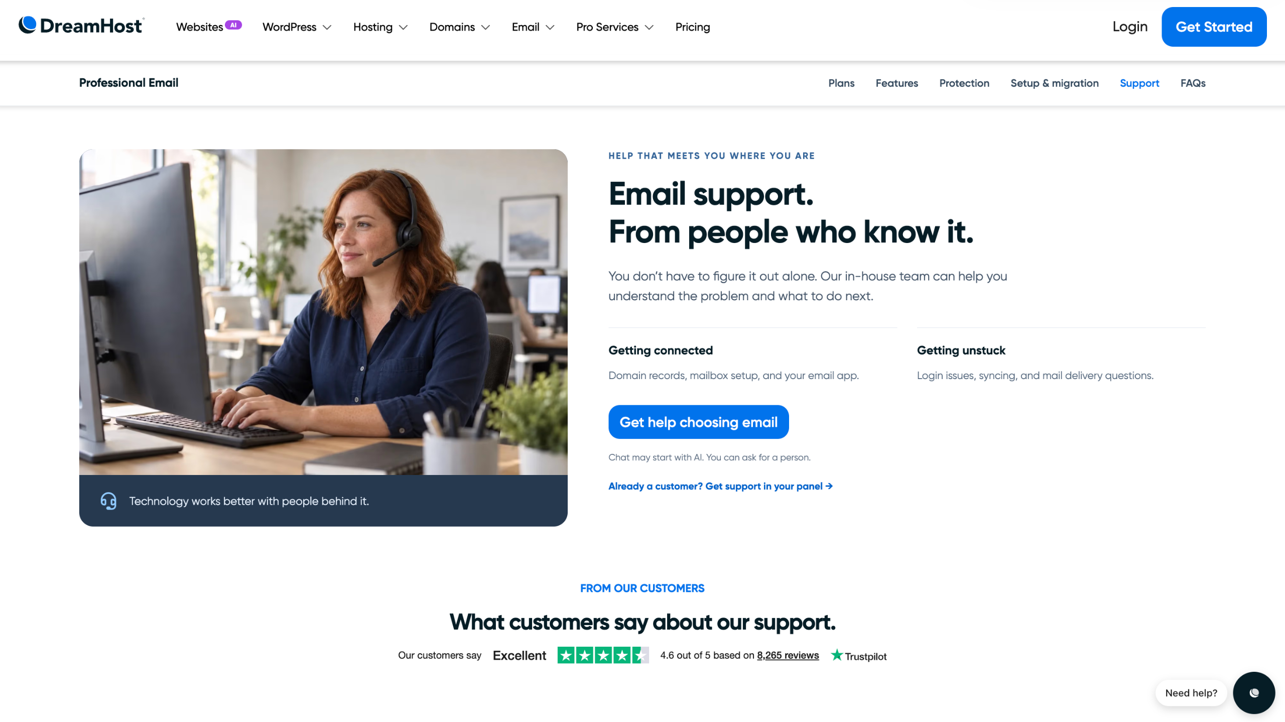 DreamHost-support