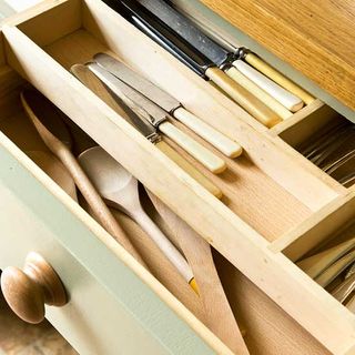 utensil drawer and spoons